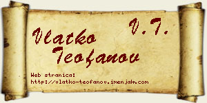 Vlatko Teofanov vizit kartica